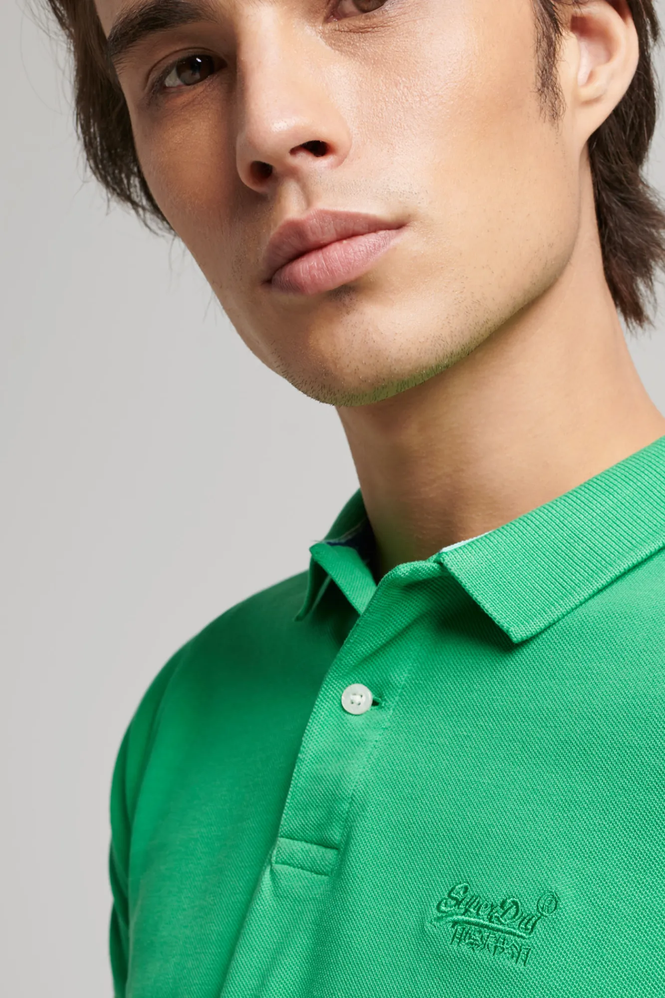 Superdry Polo Destroyed Verde Discount