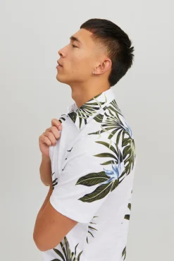 Jack & Jones Polo Estampado Blanco Outlet