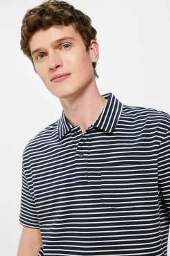 * Polo Jersey Multiraya Bolsillo Navy