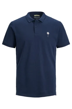 Jack & Jones Polo Liso Navy Discount