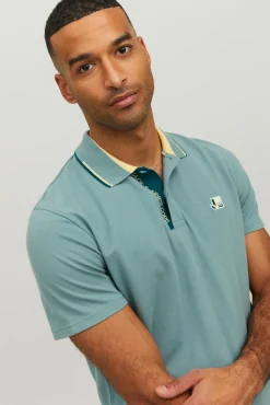 Jack & Jones Polo Liso Manga Corta Verde Hot