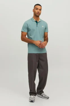 Jack & Jones Polo Liso Manga Corta Verde Hot