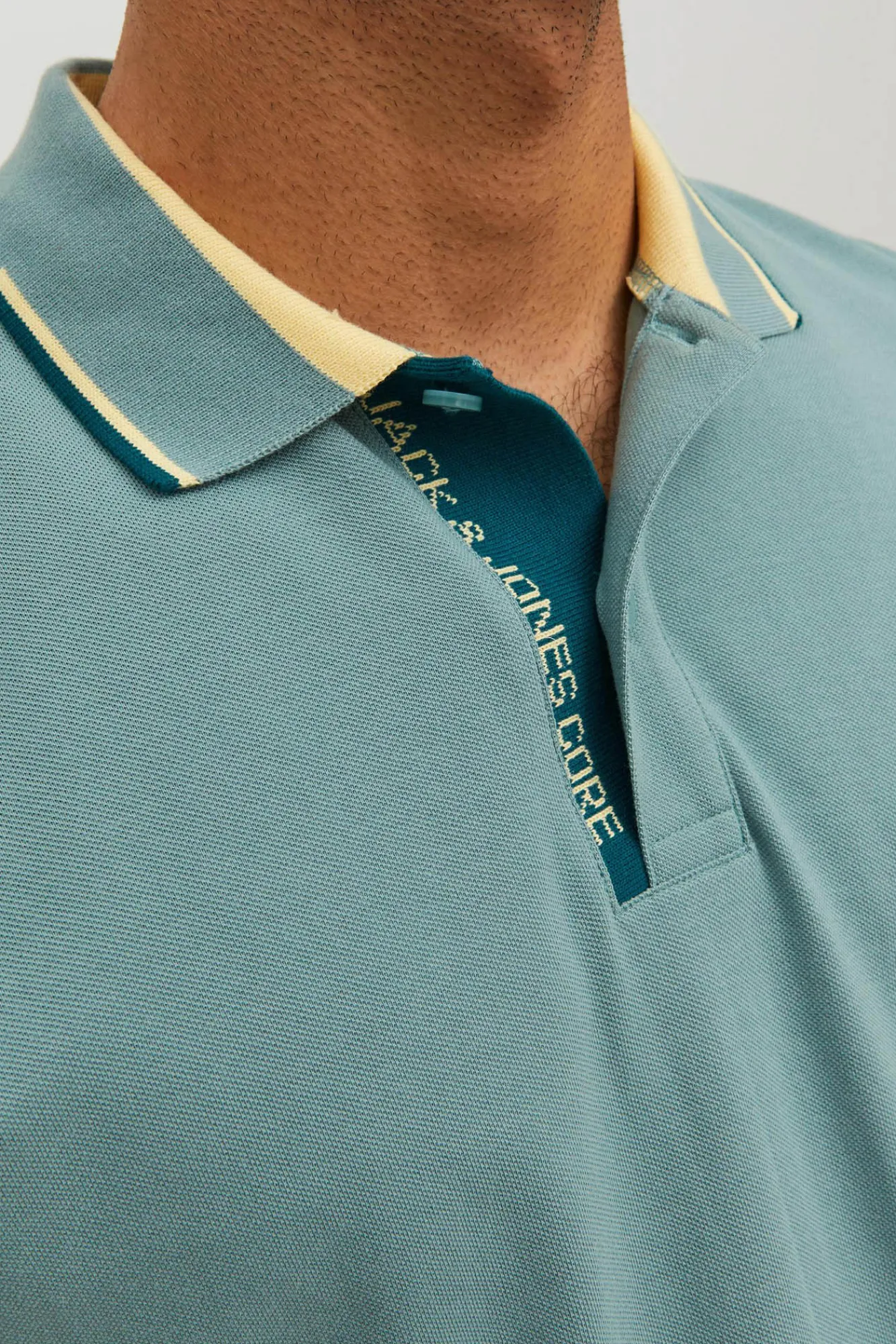 Jack & Jones Polo Liso Manga Corta Verde Hot