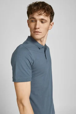 Jack & Jones Polo Liso Manga Corta Morado