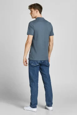 Jack & Jones Polo Liso Manga Corta Morado