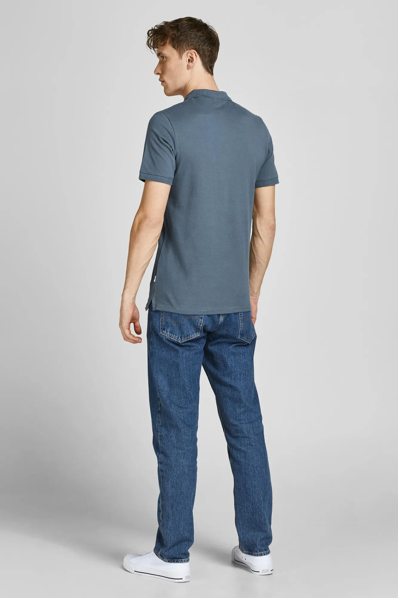 Jack & Jones Polo Liso Manga Corta Morado