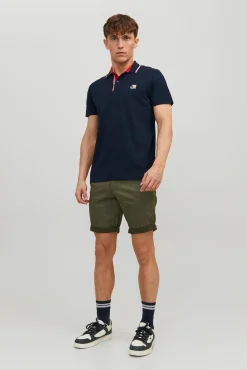 Jack & Jones Polo Liso Manga Corta Navy New