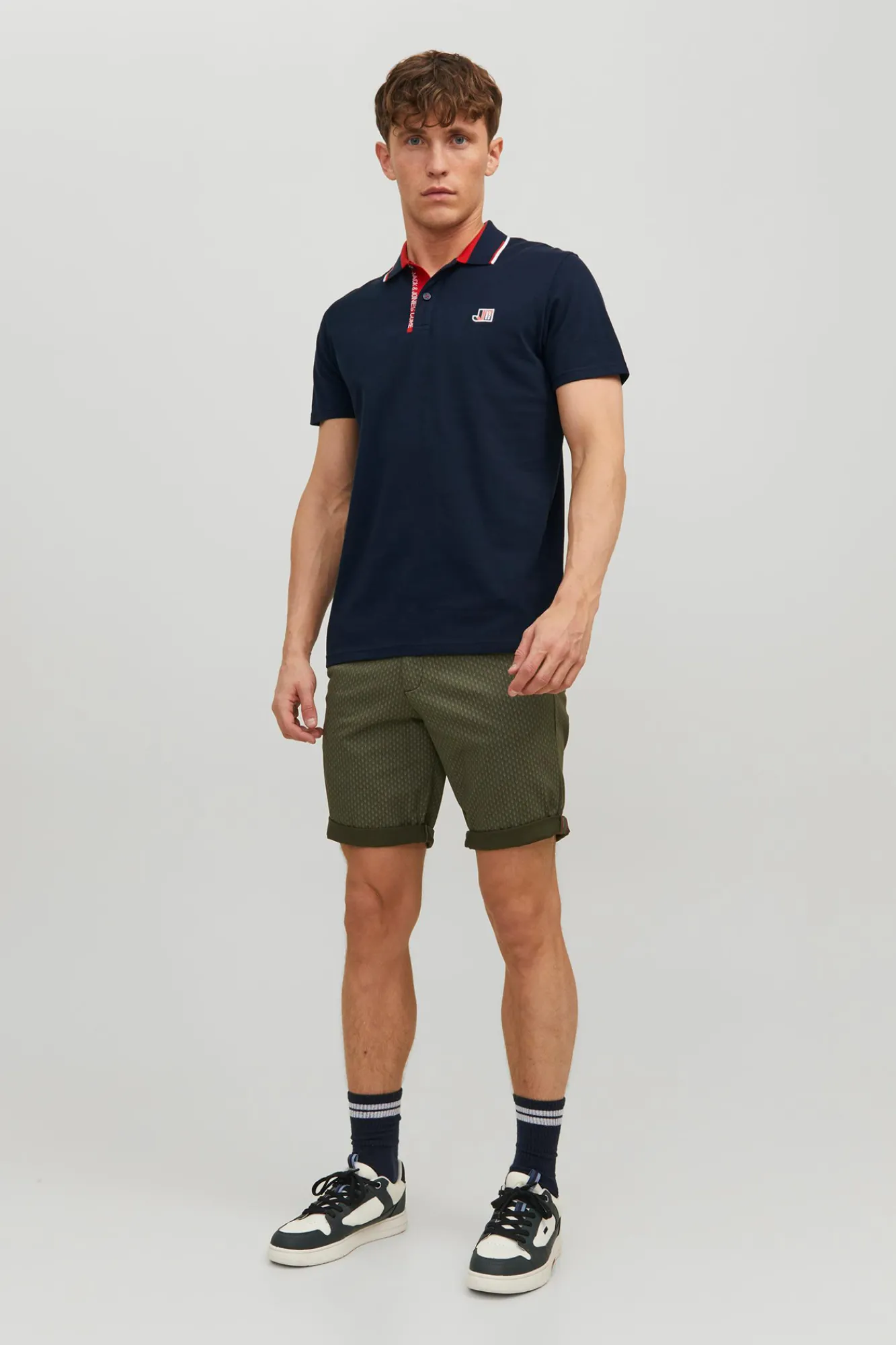 Jack & Jones Polo Liso Manga Corta Navy New