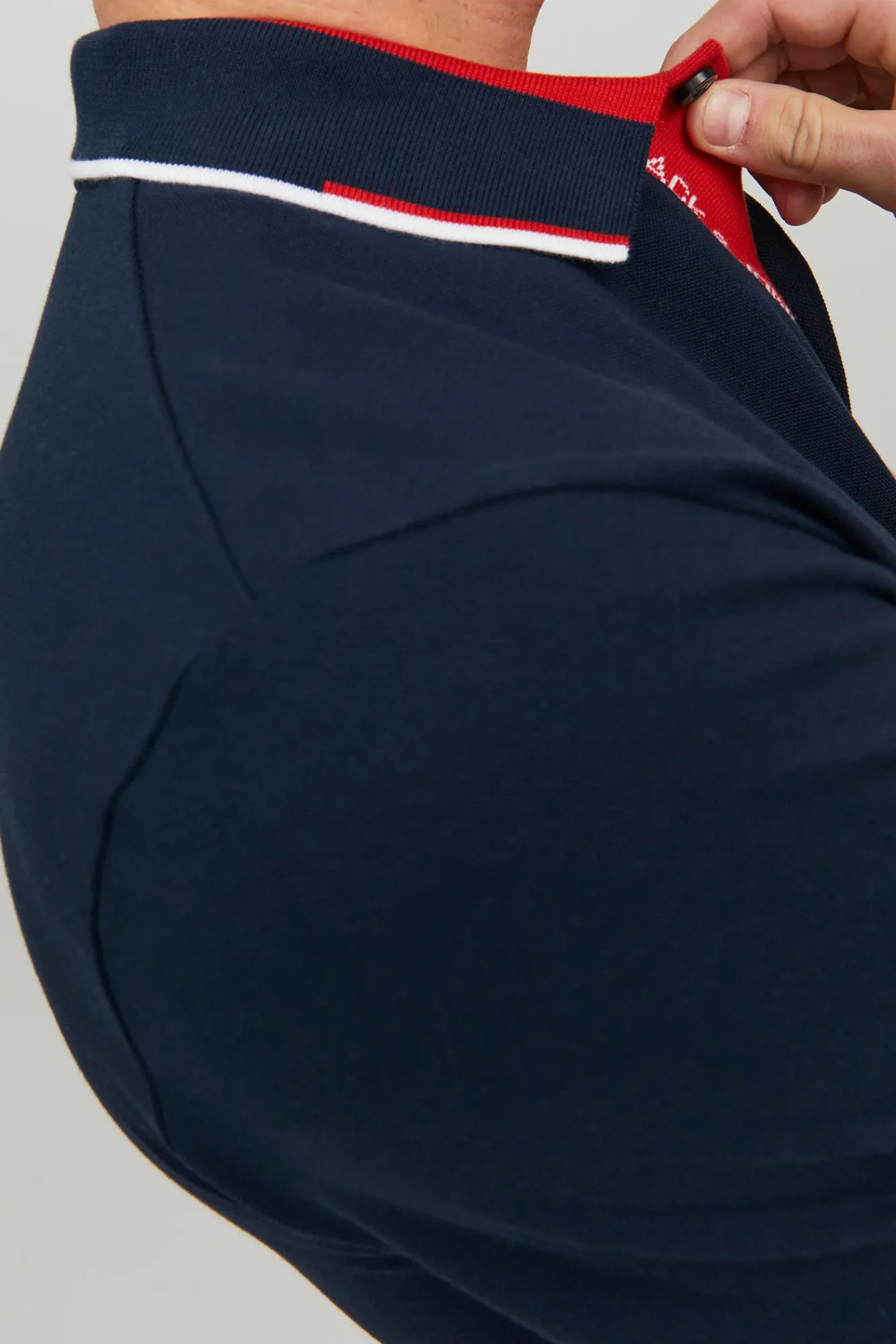 Jack & Jones Polo Liso Manga Corta Navy New