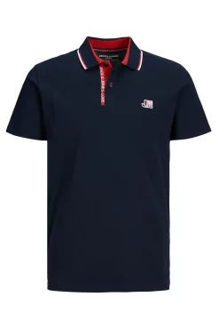 Jack & Jones Polo Liso Manga Corta Navy New