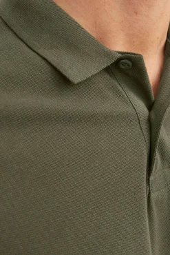 Jack & Jones Polo Liso Manga Corta Verde Discount