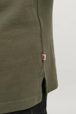 Jack & Jones Polo Liso Manga Corta Verde Discount