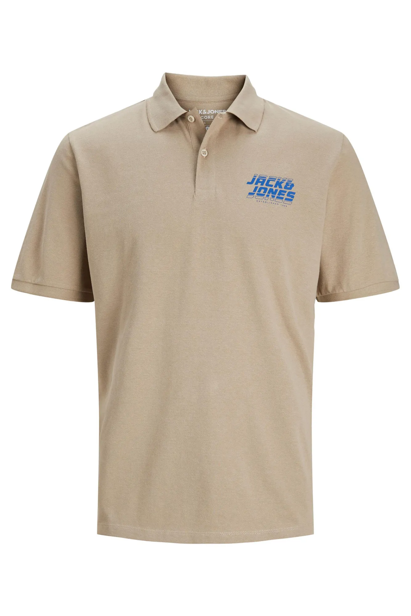 Jack & Jones Polo Logo Marron Medio New