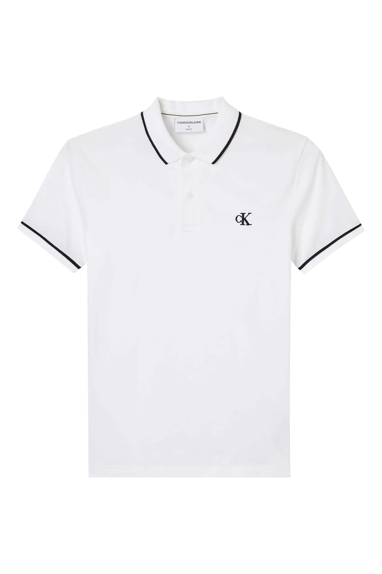 Calvin Klein Polo Manga Corta Blanco Best