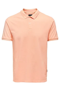 Only & Sons Polo Manga Corta Rojo New