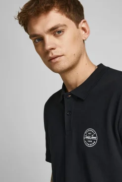 Jack & Jones Polo Manga Corta Negro Outlet