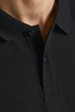 Jack & Jones Polo Manga Corta Negro Outlet