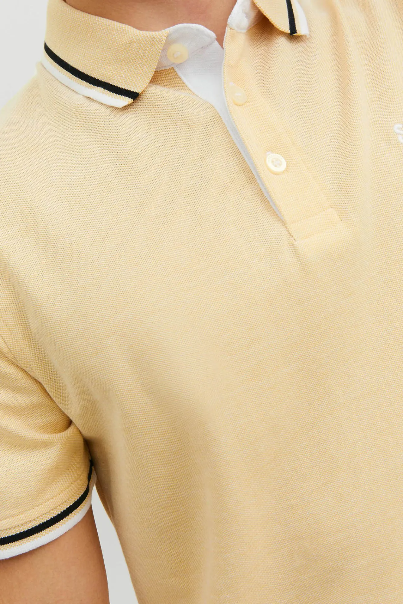 Jack & Jones Polo Manga Corta Amarillo Best