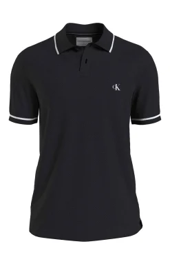 Calvin Klein Polo Manga Corta Negro New