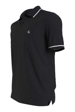 Calvin Klein Polo Manga Corta Negro New