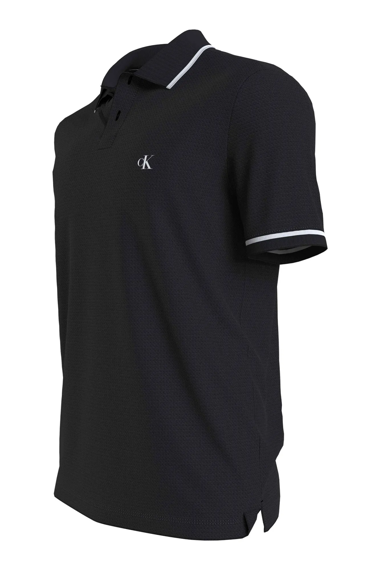 Calvin Klein Polo Manga Corta Negro New