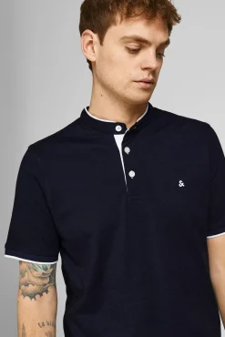 Jack & Jones Polo Manga Corta Navy Discount