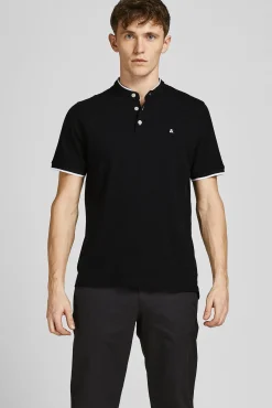 Jack & Jones Polo Manga Corta Negro Outlet