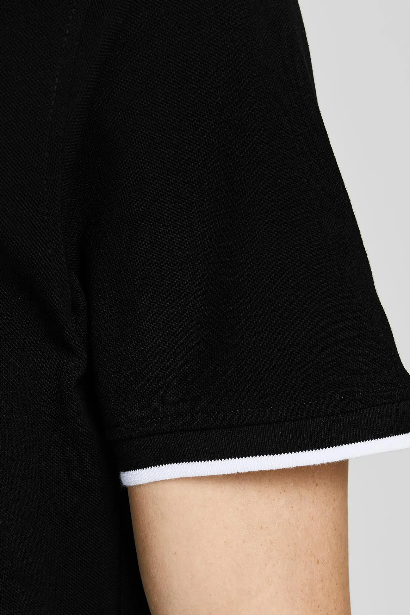 Jack & Jones Polo Manga Corta Negro Outlet