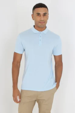 Brave Soul Polo Manga Corta. Azul Sale