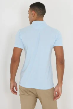 Brave Soul Polo Manga Corta. Azul Sale