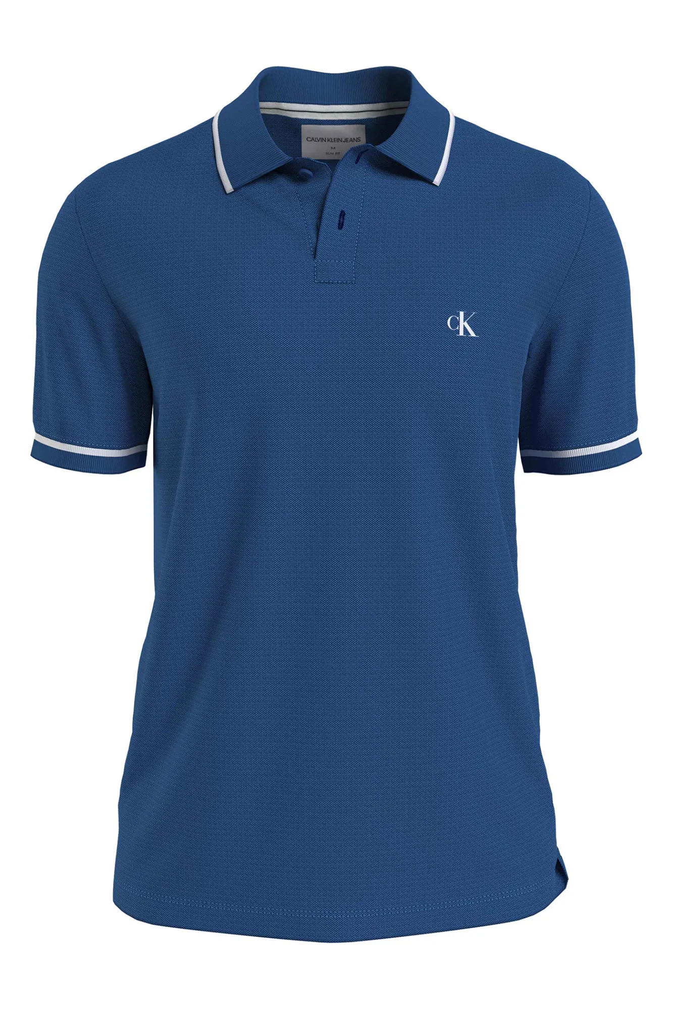 Calvin Klein Polo Manga Corta Azul Oscuro Online