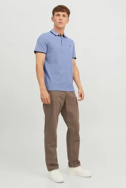 Jack & Jones Polo Manga Corta Azul Outlet