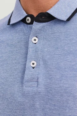 Jack & Jones Polo Manga Corta Azul Outlet