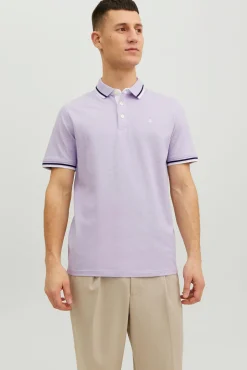 Jack & Jones Polo Manga Corta Morado Sale
