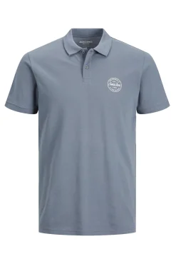 Jack & Jones Polo Manga Corta Azul Medio Clearance