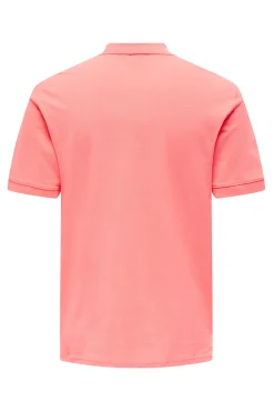 Only & Sons Polo Manga Corta Naranja Clearance