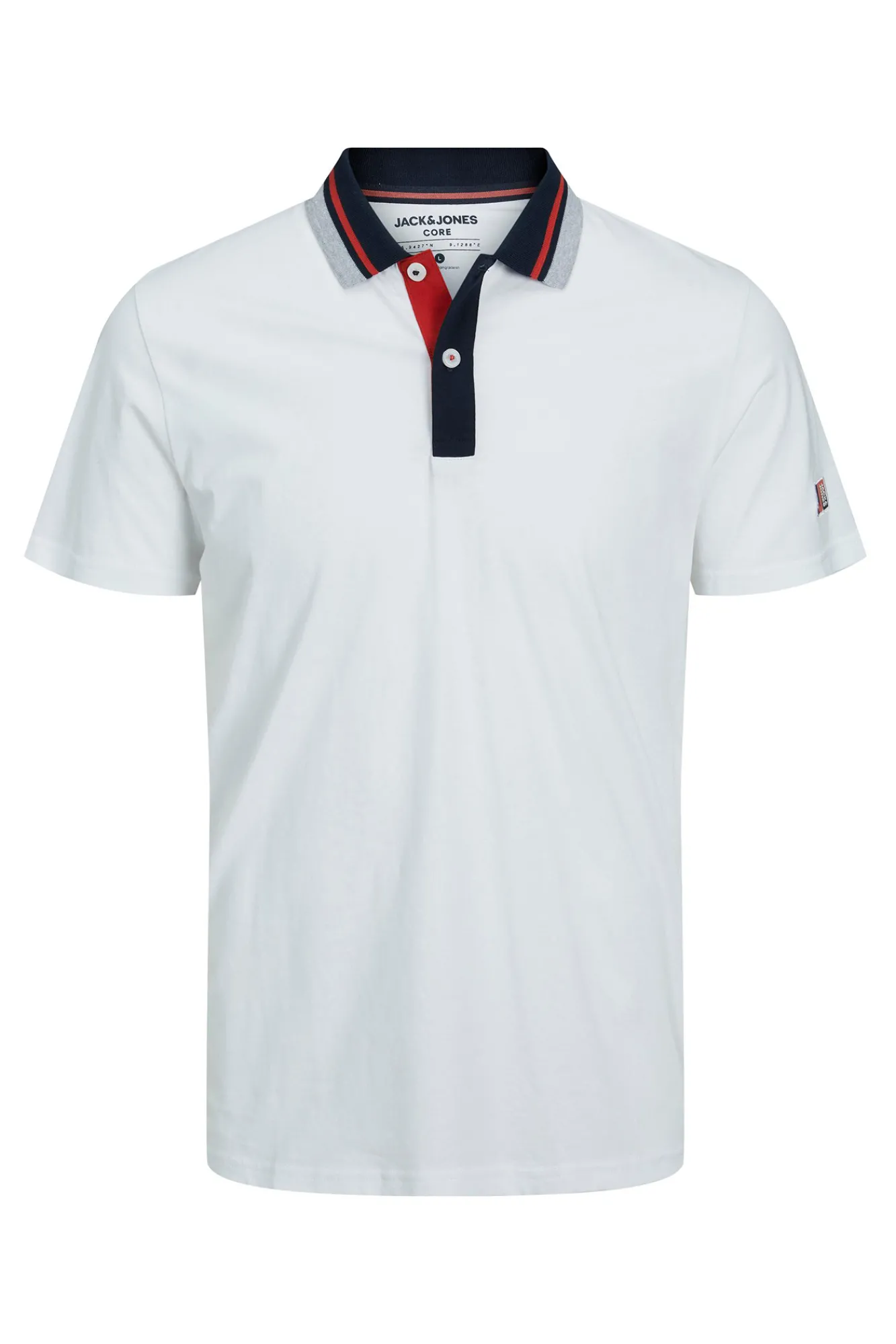 Jack & Jones Polo Manga Corta Blanco Outlet