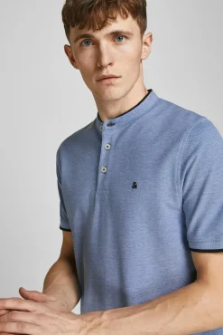 Jack & Jones Polo Manga Corta Azul Outlet