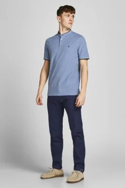Jack & Jones Polo Manga Corta Azul Outlet