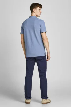 Jack & Jones Polo Manga Corta Azul Outlet