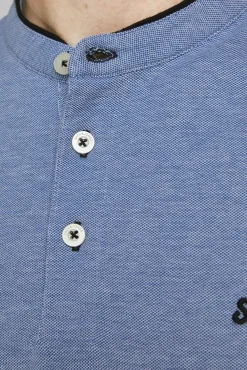 Jack & Jones Polo Manga Corta Azul Outlet