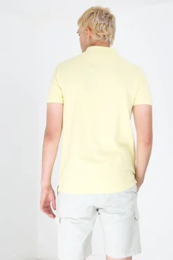 Brave Soul Polo Manga Corta. Amarillo Clearance