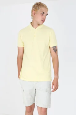 Brave Soul Polo Manga Corta. Amarillo Clearance