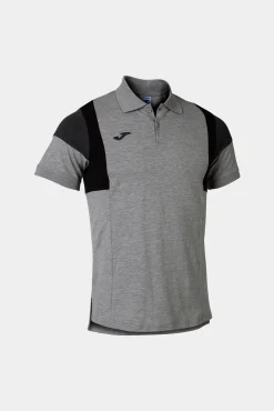 Joma Polo Manga Corta Confort Gris Melange Gris Claro