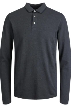 Jack & Jones Polo Manga Larga Gris Medio New