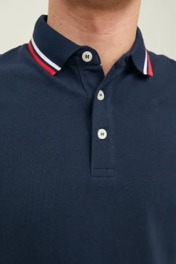 Jack & Jones Polo Manga Larga Navy Hot