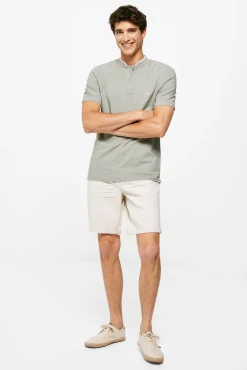 * Polo Mao Oxford Kaki Oscuro New
