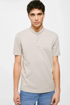 * Polo Mao Oxford Gris Medio New