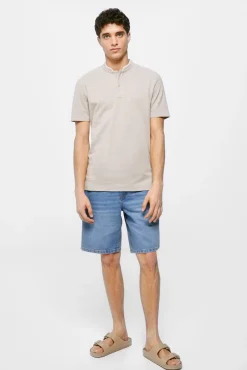 * Polo Mao Oxford Gris Medio New