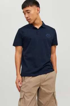 Jack & Jones Polo Monocolor Navy Discount